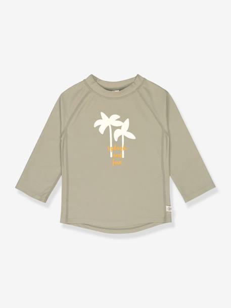 T-shirt anti-UV manches longues LÄSSIG gris imprimé+olive+rose poudré 4 - vertbaudet enfant 