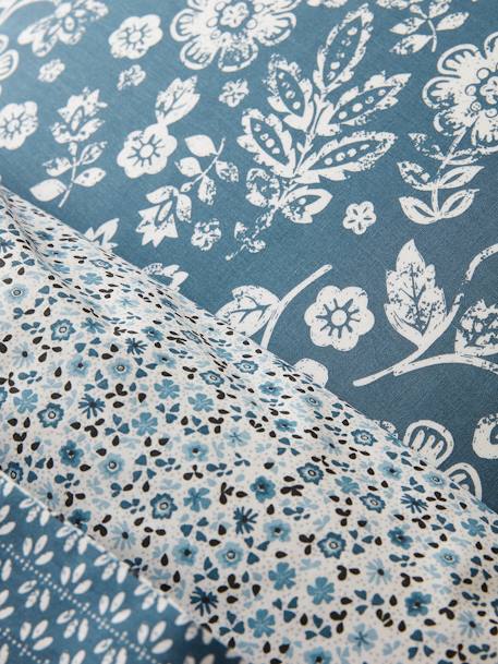 Parure housse de couette + taie d'oreiller enfant CARAVANE marine / écru 13 - vertbaudet enfant 