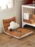 Matelas de sol bi-matière PETIT NOMADE ecru / caramel 2 - vertbaudet enfant 