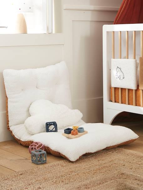 Matelas de sol bi-matière PETIT NOMADE ecru / caramel 1 - vertbaudet enfant 
