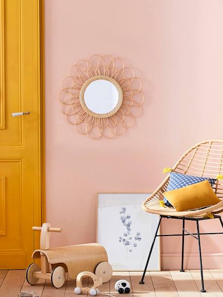 Miroir en rotin Hélios marron 1 - vertbaudet enfant 