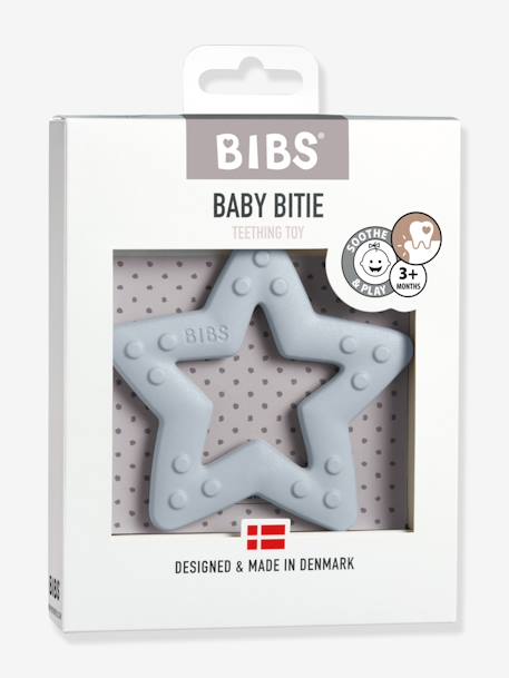 Anneau de dentition Baby Bitie Star BIBS Bleu ciel+Ivoire 2 - vertbaudet enfant 