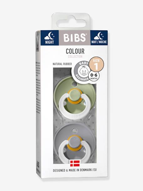 Lot de 2 sucettes-tétines Colour, taille 1 de 0 à 6 mois Blush & Vanilla+Deep space & Petrol blue+Iron & baby blue+Night Blush & vanilla glow+Night Sage & cloud glow+Sage & hunter green+Woodchuck & blush 9 - vertbaudet enfant 