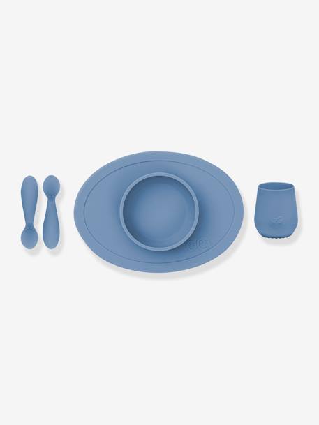 Coffret-repas 4 pièces First food set en silicone bleu+ROSE 2 - vertbaudet enfant 