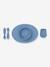 Coffret-repas 4 pièces First food set en silicone bleu+ROSE 2 - vertbaudet enfant 