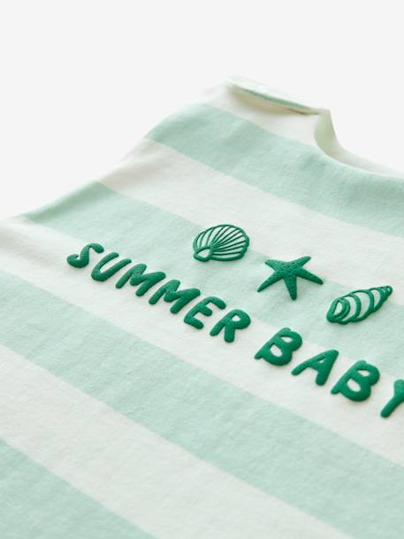 Gigoteuse été BÉBÉ D'ÉTÉ jaune+rayé bleu+vert 12 - vertbaudet enfant 