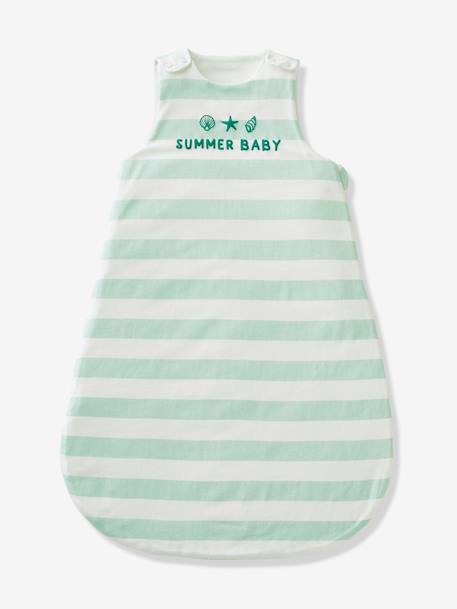 Gigoteuse été BÉBÉ D'ÉTÉ jaune+rayé bleu+vert 9 - vertbaudet enfant 