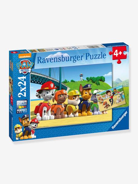 Puzzles 2x24 p - Chiens héroïques - Pat'Patrouille - blanc 1 - vertbaudet enfant 