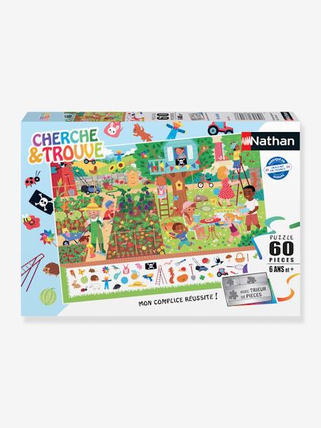 Puzzle 60p - Au Jardin - Cherche et Trouve - NATHAN blanc 1 - vertbaudet enfant 