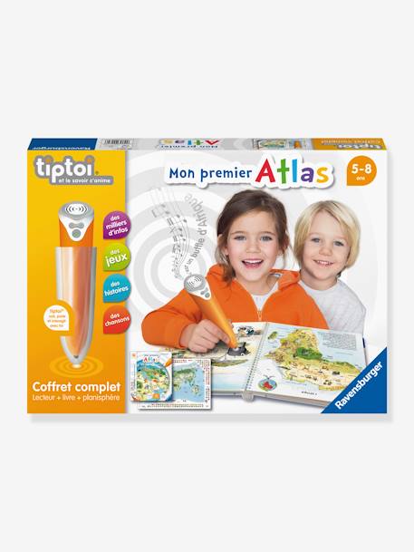 Tiptoi® - Coffret lecteur interactif + Livre Atlas - RAVENSBURGER blanc 1 - vertbaudet enfant 