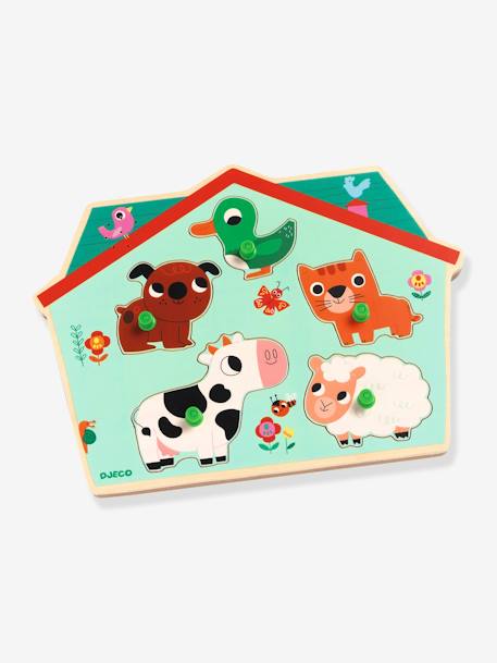 Puzzle Sonore Ouaf Woof - bleu 3 - vertbaudet enfant 