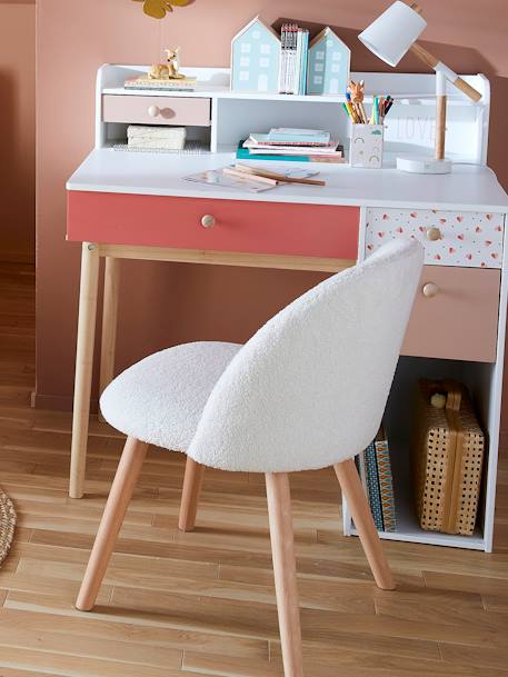 Chaise fausse fourrure enfant cannelle+ivoire+kaki 11 - vertbaudet enfant 
