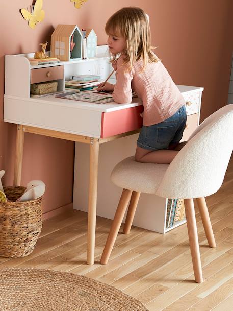Chaise fausse fourrure enfant cannelle+ivoire+kaki 10 - vertbaudet enfant 