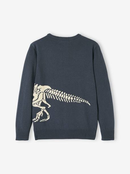 Pull jacquard motif ludique garçon MARINE 2 - vertbaudet enfant 
