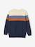 Pull garçon colorblock rayé maille fine RAYE ECRU 3 - vertbaudet enfant 