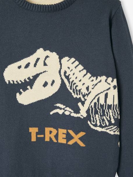 Pull jacquard motif ludique garçon MARINE 3 - vertbaudet enfant 