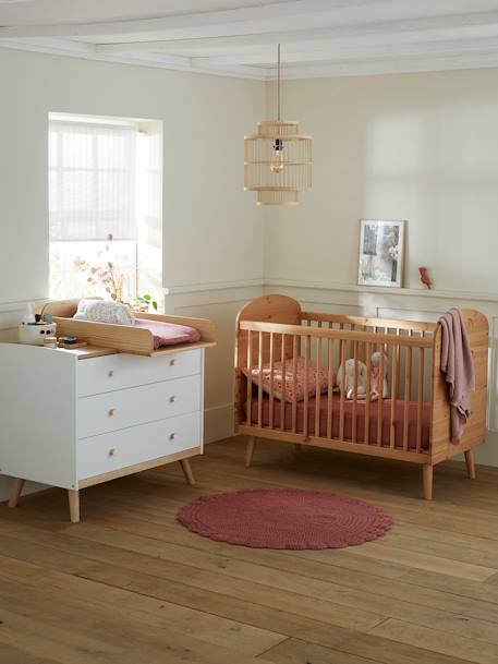 Lit bébé CONFETTI NATURE pin massif 3 - vertbaudet enfant 