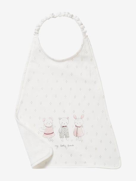 Grand bavoir Celeste+green forest+gris chiné+souris 12 - vertbaudet enfant 