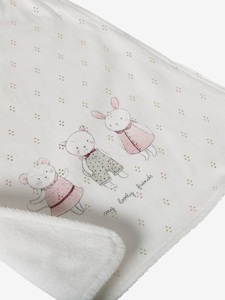 Grand bavoir Celeste+green forest+gris chiné+souris 13 - vertbaudet enfant 