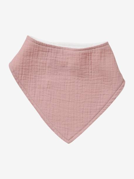 Lot 3 bavoirs bandanas en gaze de coton / éponge Lovely Leo+rose grenier 11 - vertbaudet enfant 