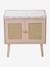 Table à langer cannage et bois FSC® POÉSIE ROSE CLAIR UNI 8 - vertbaudet enfant 