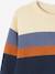 Pull garçon colorblock rayé maille fine RAYE ECRU 4 - vertbaudet enfant 