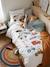 Parure housse de couette enfant et taie d'oreiller QUEL CHANTIER ! écru / multicolore 2 - vertbaudet enfant 