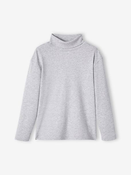 Lot de 3 sous-pulls garçon. kaki+LOT ARDOISE+LOT GRIS CLAIR CHINE 9 - vertbaudet enfant 