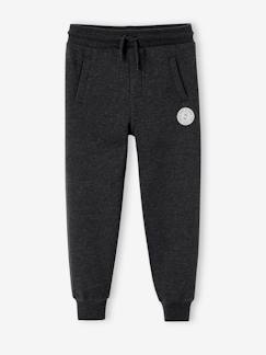Pantalon Jogging Garçon Vertbaudet Molleton Marine Chiné 10A - Confort Et Style Pour Sport Et Quotidien