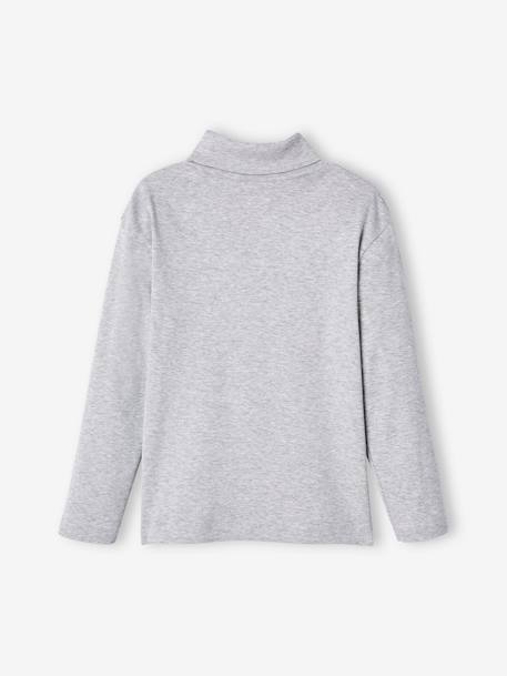 Lot de 3 sous-pulls garçon. kaki+LOT ARDOISE+LOT GRIS CLAIR CHINE 17 - vertbaudet enfant 