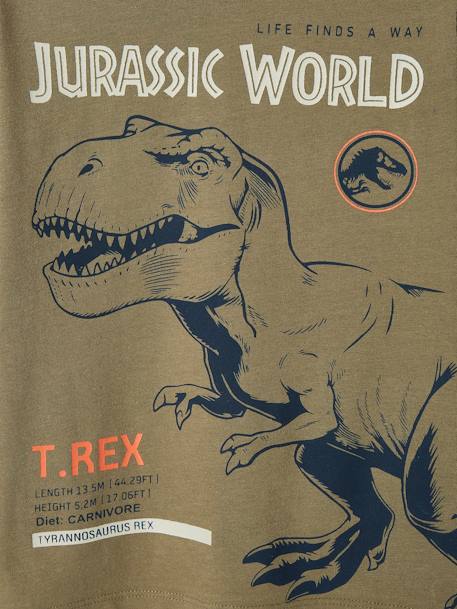T-shirt manches longues garçon Jurassic World® Marron 3 - vertbaudet enfant 