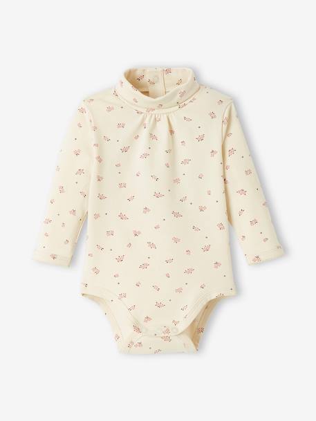 Lot de 2 bodies manches longues bébé col roulé rose 2 - vertbaudet enfant 