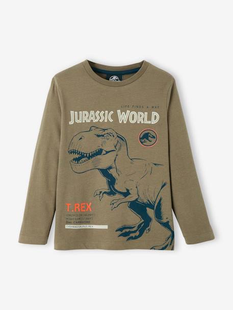 T-shirt manches longues garçon Jurassic World® Marron 1 - vertbaudet enfant 