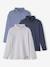 Lot de 3 sous-pulls garçon. kaki+LOT ARDOISE+LOT GRIS CLAIR CHINE 13 - vertbaudet enfant 