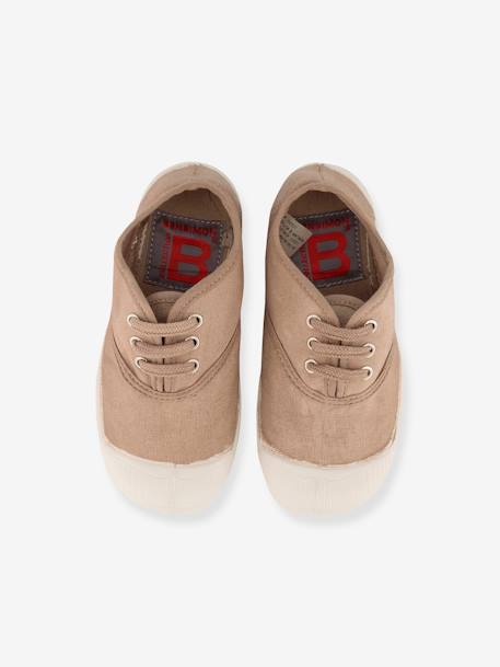 Tennis à lacets coton enfant beige+blanc+bleu jean+kaki+marine 3 - vertbaudet enfant 