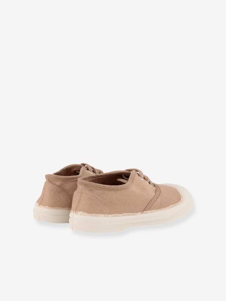 Tennis à lacets coton enfant beige+blanc+bleu jean+kaki+marine 2 - vertbaudet enfant 