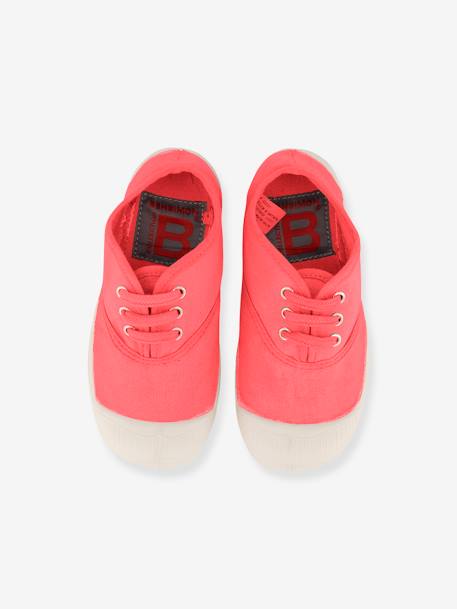 Tennis à lacets coton enfant BENSIMON® rose+vert 3 - vertbaudet enfant 