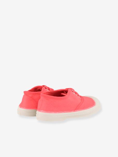 Tennis à lacets coton enfant rose 2 - vertbaudet enfant 