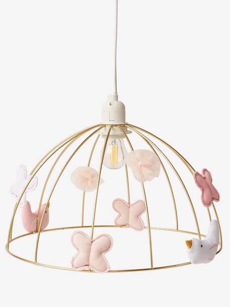 Abat-jour pour suspension Cage dorée PAPILLON doré 4 - vertbaudet enfant 