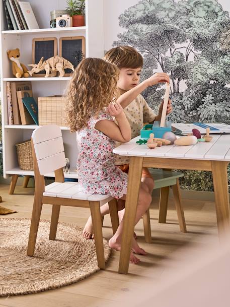 Table outdoor/indoor Tropicool BLANC - BOIS 4 - vertbaudet enfant 