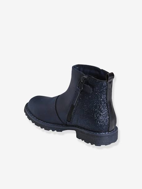 Boots fantaisie paillettes fille bleu marine 3 - vertbaudet enfant 