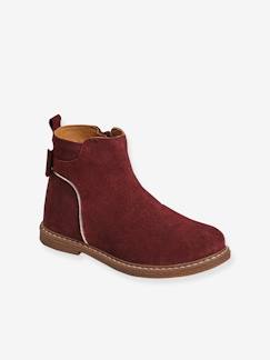 Chaussures-Chaussures fille 23-38-Boots cuir à noeud fille