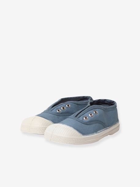 Tennis coton enfant Elly beige+blanc+bleu jean+kaki+marine 11 - vertbaudet enfant 