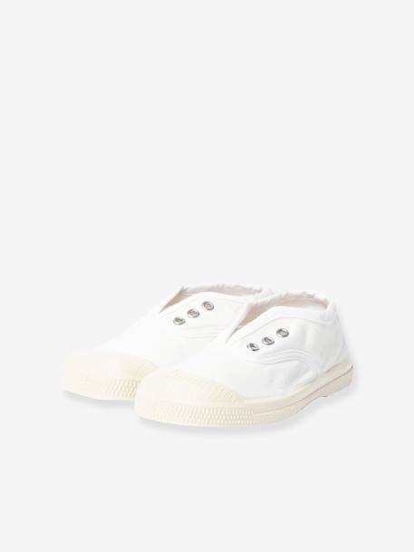 Tennis coton enfant Elly beige+blanc+bleu jean+kaki+marine 7 - vertbaudet enfant 