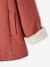 Manteau à capuche en drap de laine fille garnissage en polyester recyclé vieux rose 5 - vertbaudet enfant 