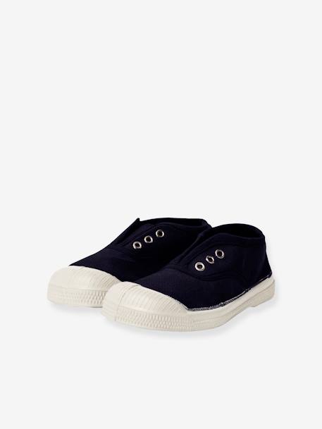 Tennis coton enfant Elly beige+blanc+bleu jean+kaki+marine 19 - vertbaudet enfant 
