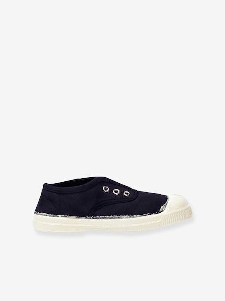 Tennis coton enfant Elly beige+blanc+bleu jean+kaki+marine 16 - vertbaudet enfant 