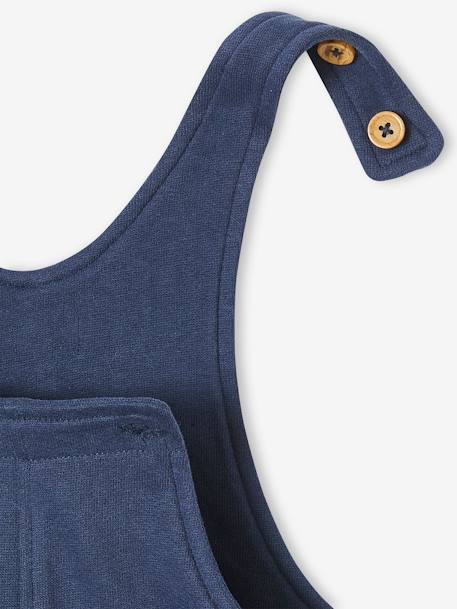 Salopette en molleton bébé marine 4 - vertbaudet enfant 