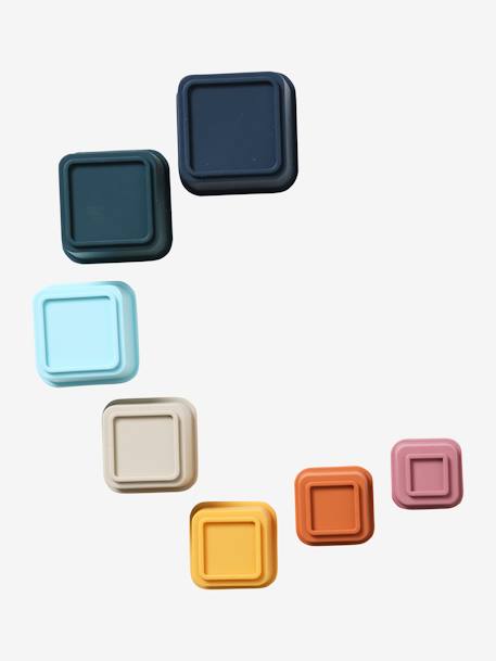 Tour de cubes en silicone multicolor 6 - vertbaudet enfant 