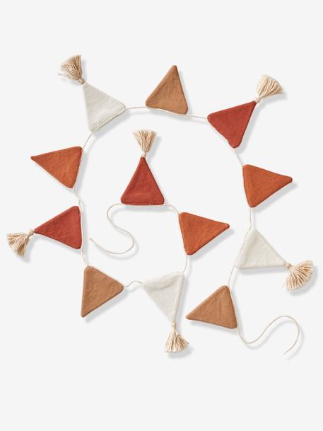 Guirlande fanions tricot BEIGE CLAIR UNI+rose poudré 3 - vertbaudet enfant 